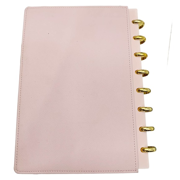 Martha Stewart Discbound Customizable Notebook 6 3/8 x 9 in + Dividers NEW Pink - Picture 4 of 6